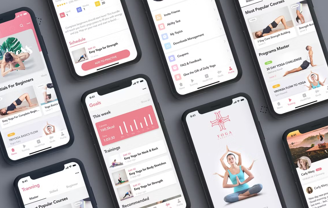Mobile Fitness App UI